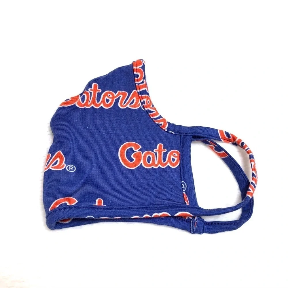 🔴 5 for $10 ONE GATORS Blue Orange Face Mask Double Layer Reusable